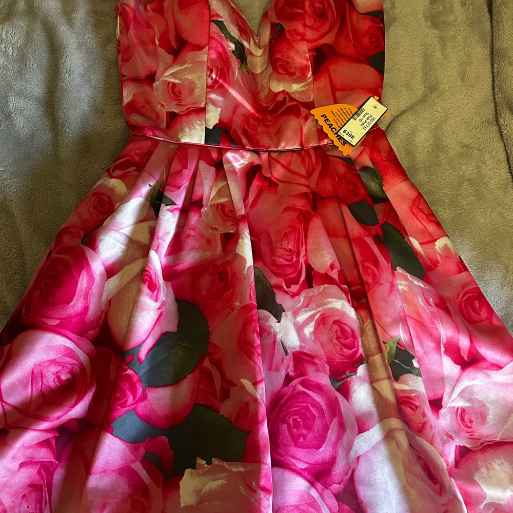 Floral Pink Kids Dress